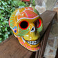 mexican sugar skull hand painted folk art