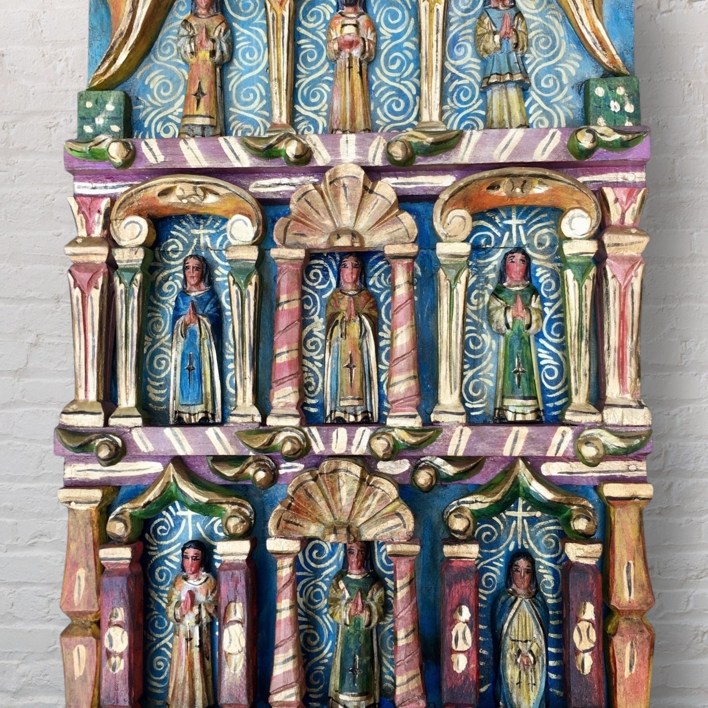 Mexican Retablo Saints Mediano