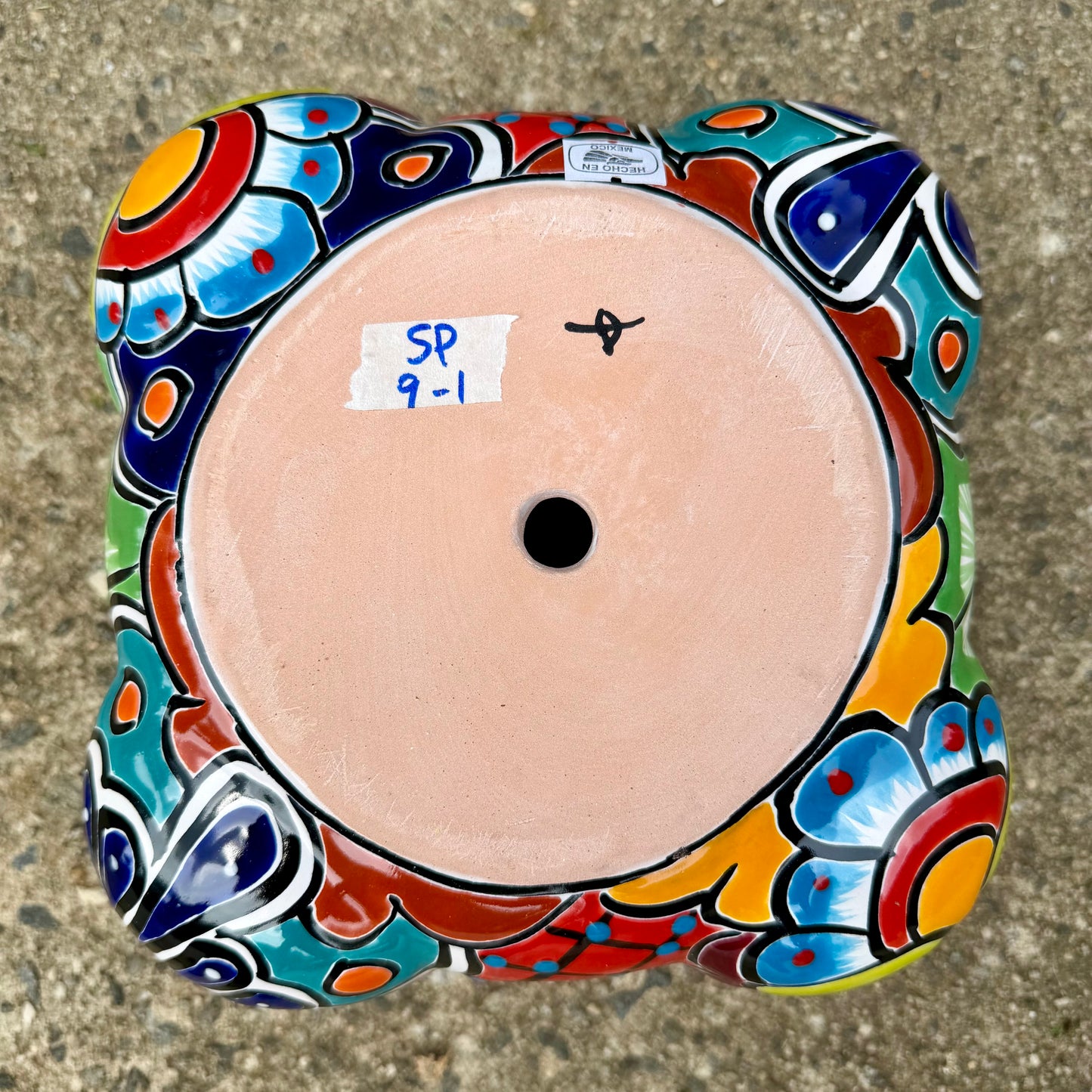 Mexican Talavera Strawberry Pot