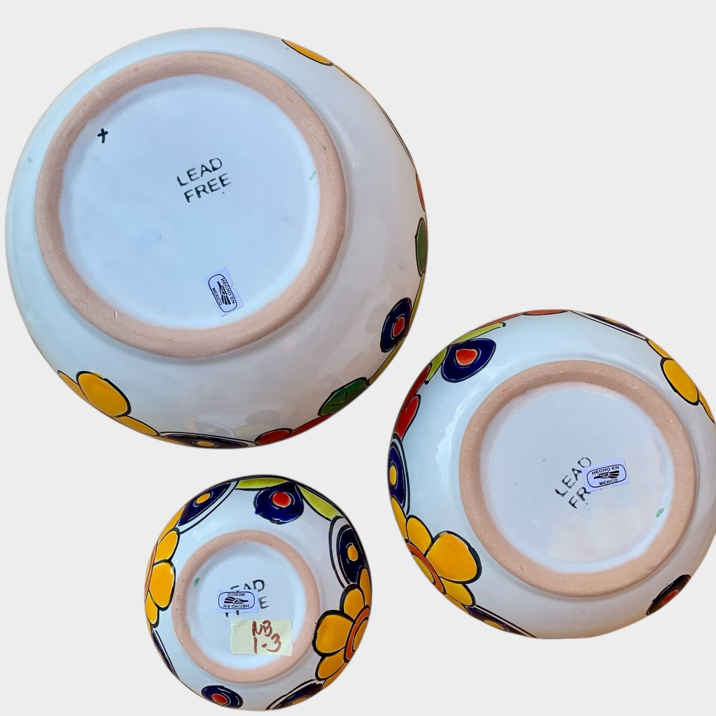 Talavera Nesting Bowl Set Bottom