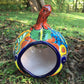 Talavera pumpkin large back