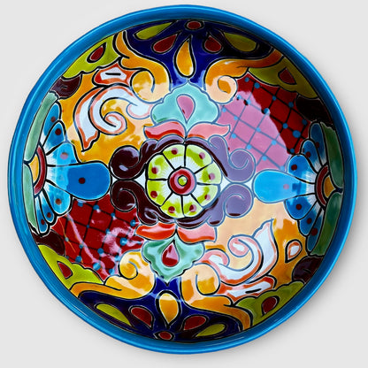 mexican talavera serving bowl