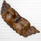Wood Winged Rustic Cherub Faces