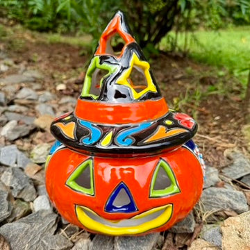 Talavera Witchy Pumpkin Chico