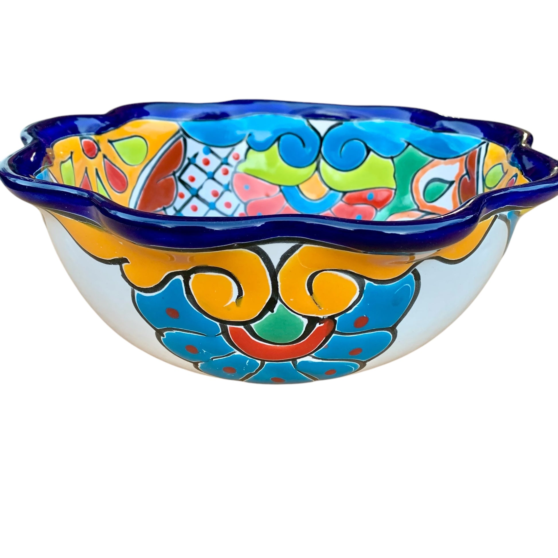 Talavera Salad Bowl grande outside