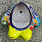 Talavera frog planter pot top