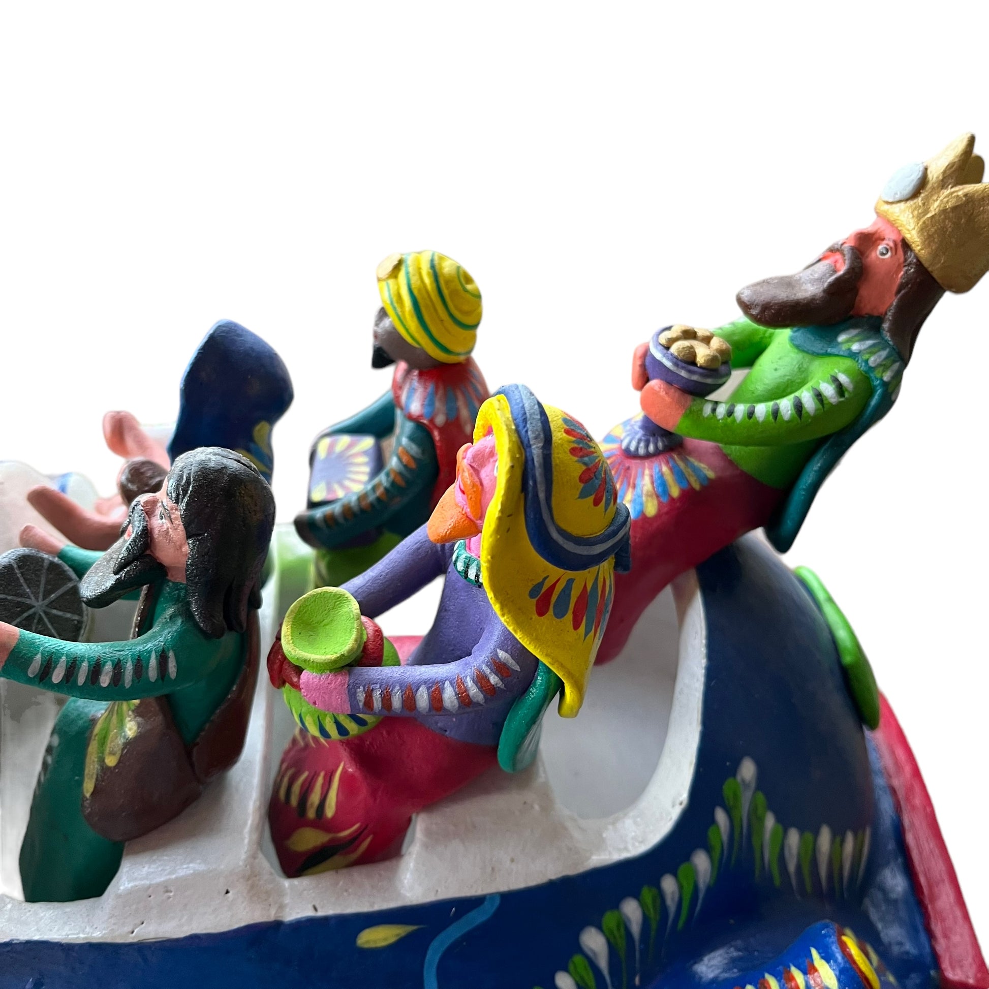 Ortega Family Folk Art Nativity Car figurines