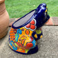 Talavera frog planting pot side