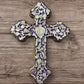 Milagros wood Cross purple. 