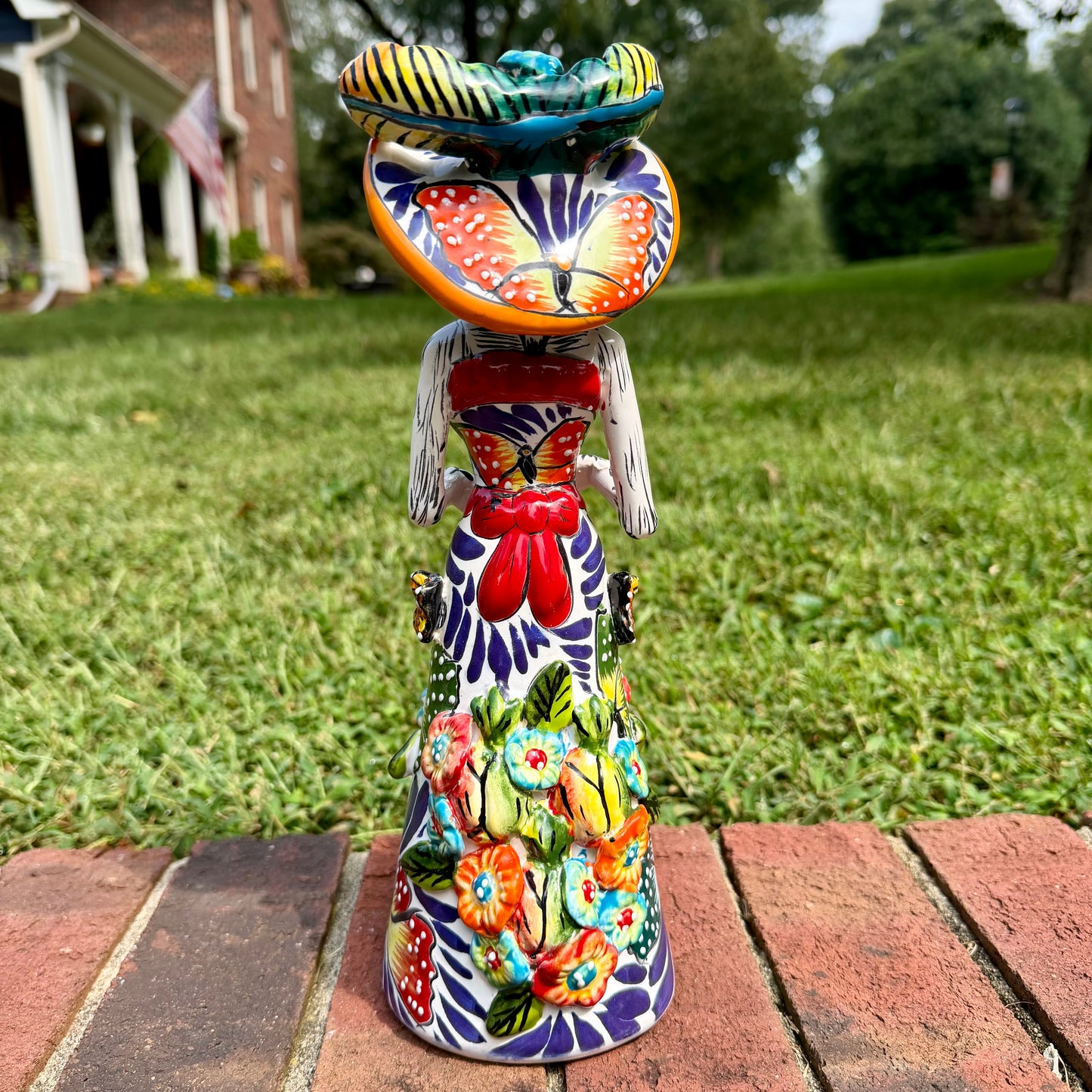 Talavera Catrina Lady Selba Patsy with Butterflies