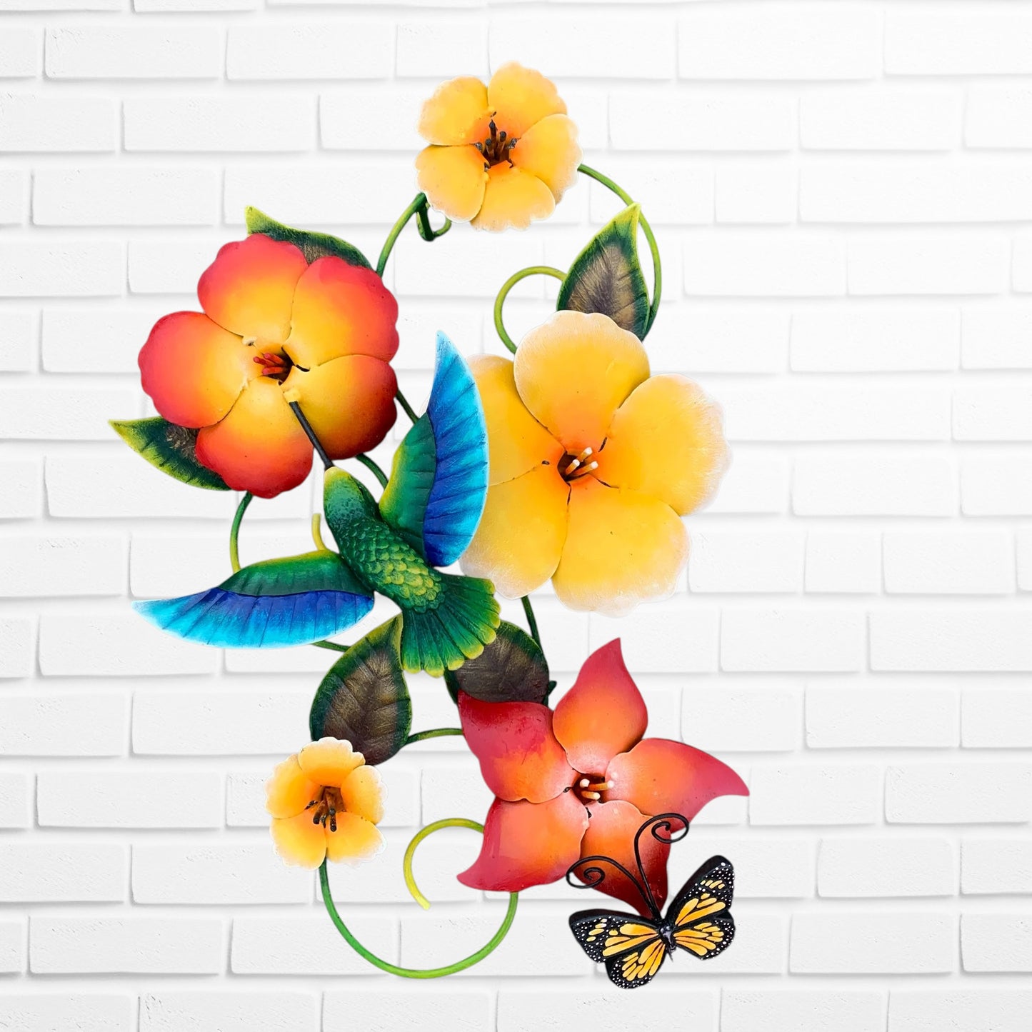 Hummingbirds Butterfly Tropical Floral