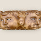 Wood Winged Cherub Rustic Grande two face view