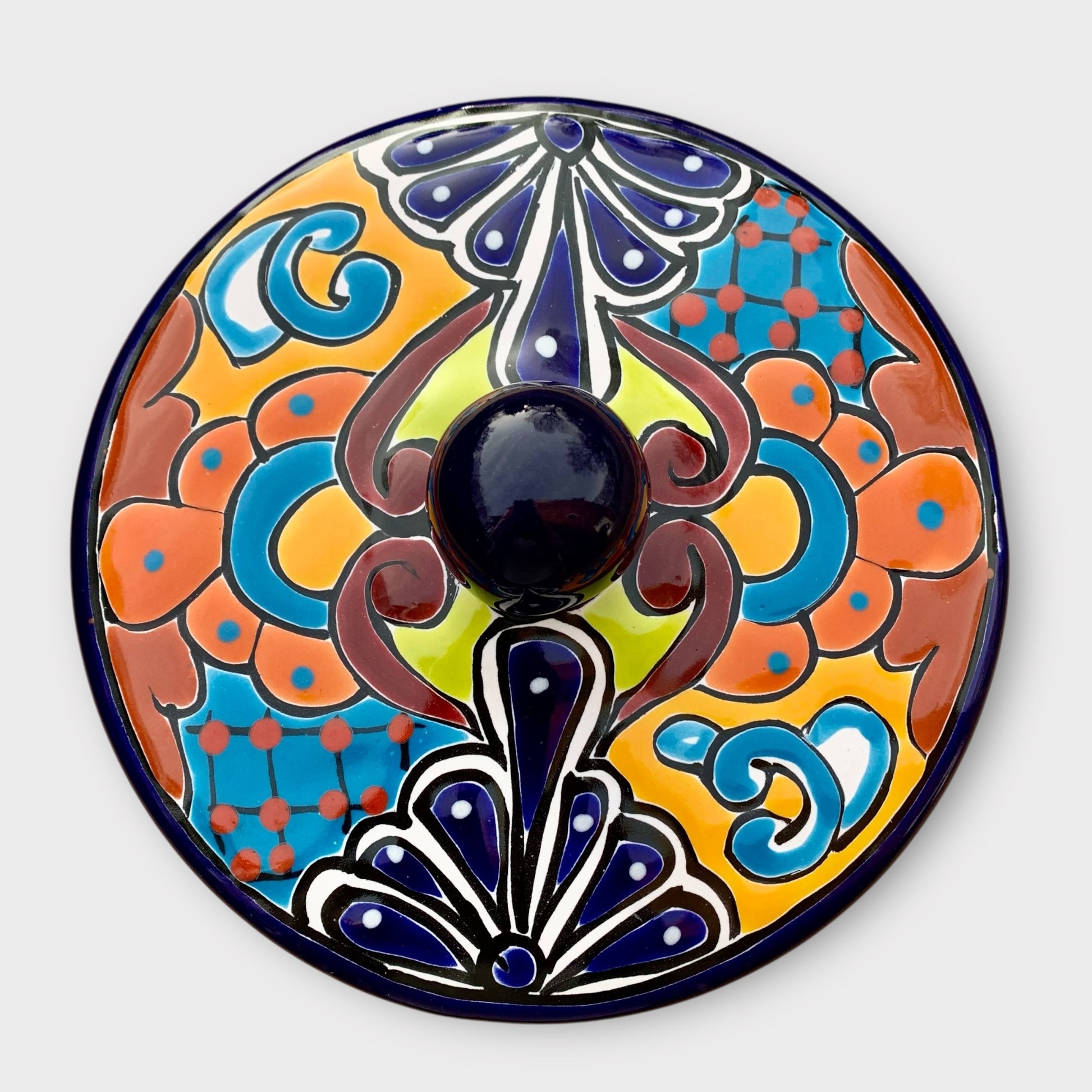 Talavera tortilla warmer top