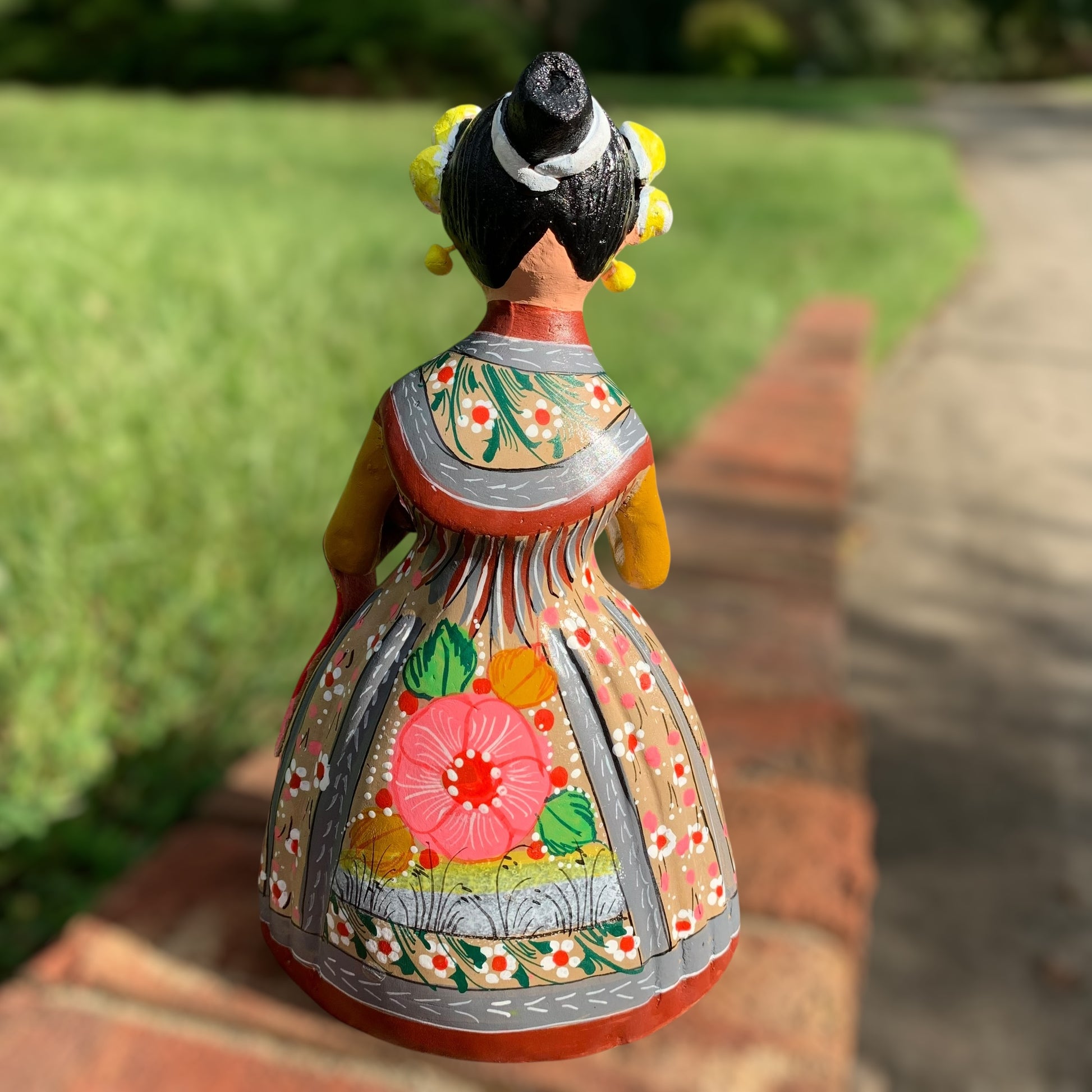 Hand painted Maria doll back
