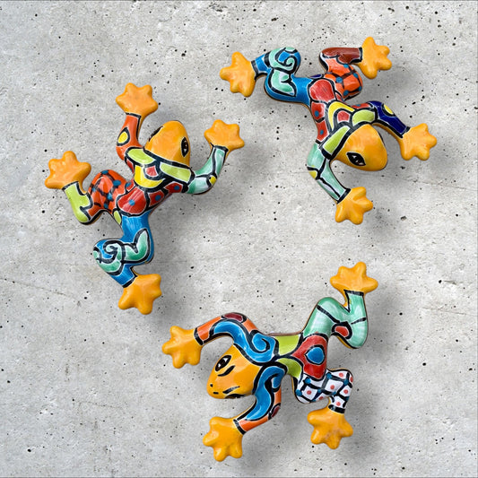 Talavera Pottery Frog Set