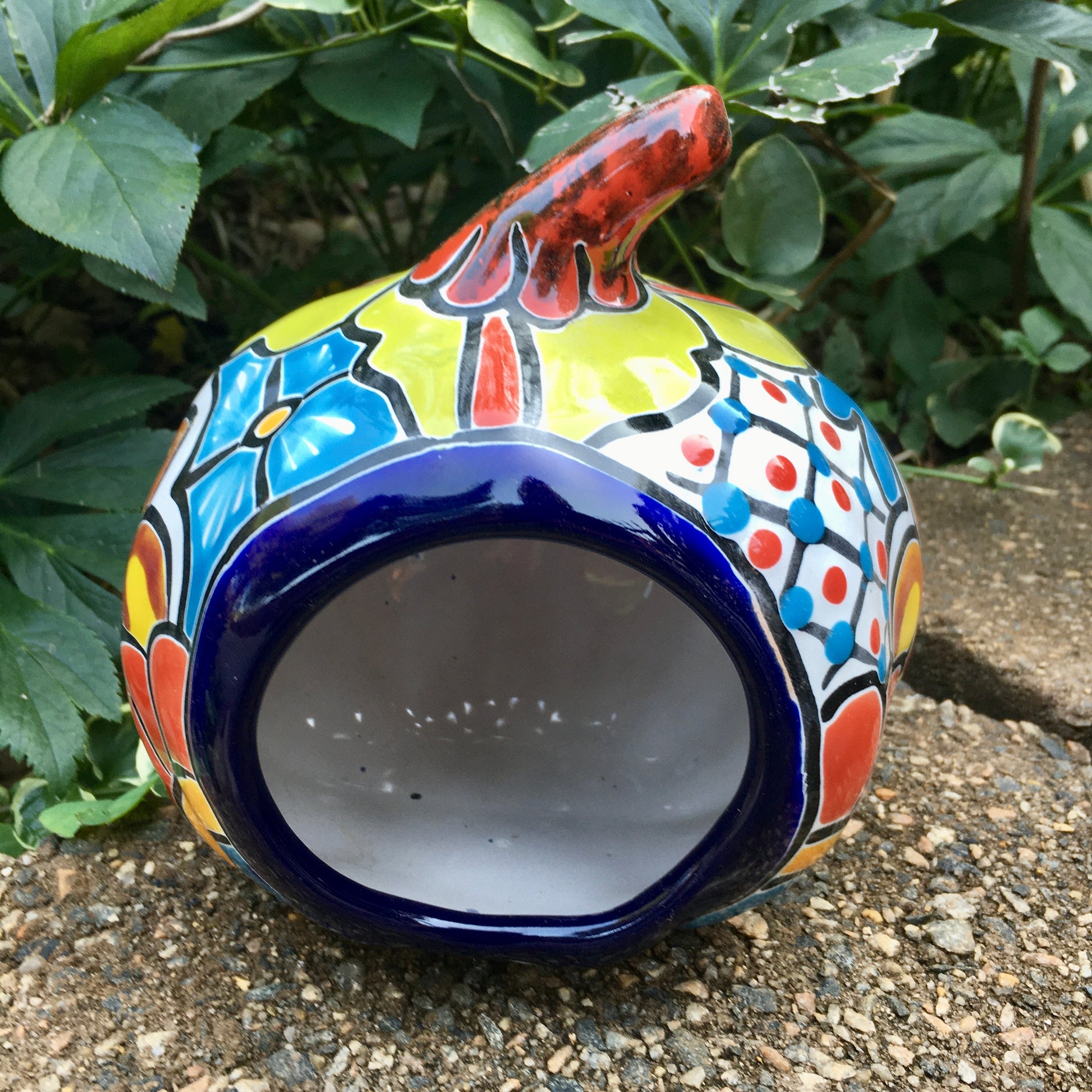 Talavera pumpkin calabaza back