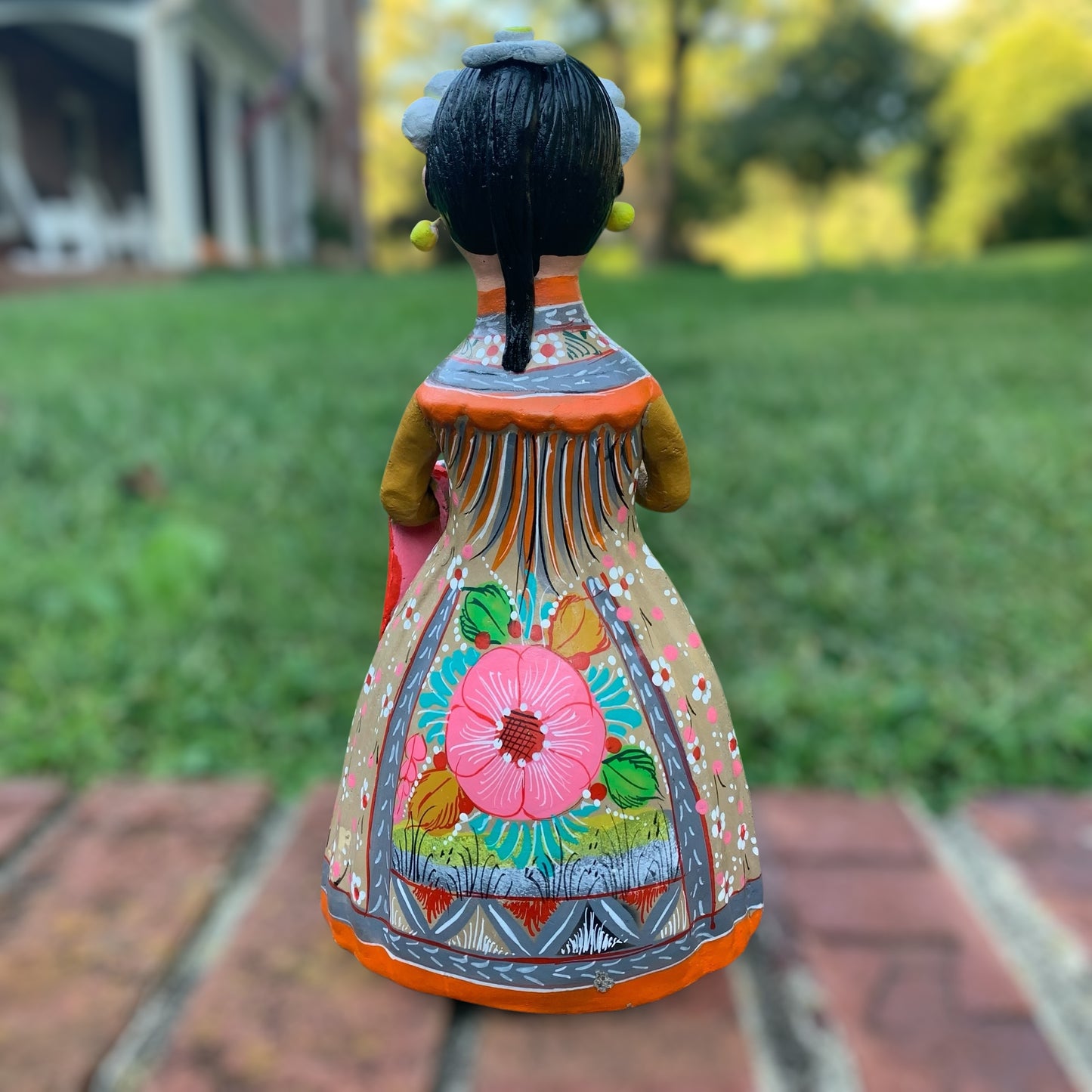 Hand painted Maria doll back