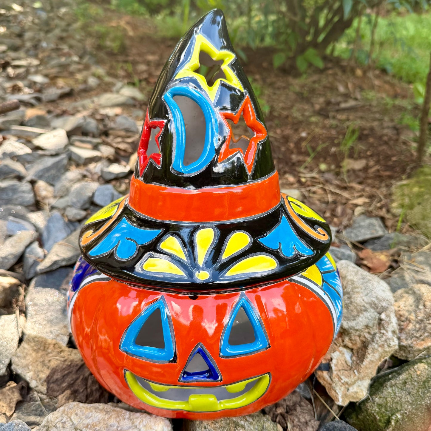 Talavera Witchy Pumpkin