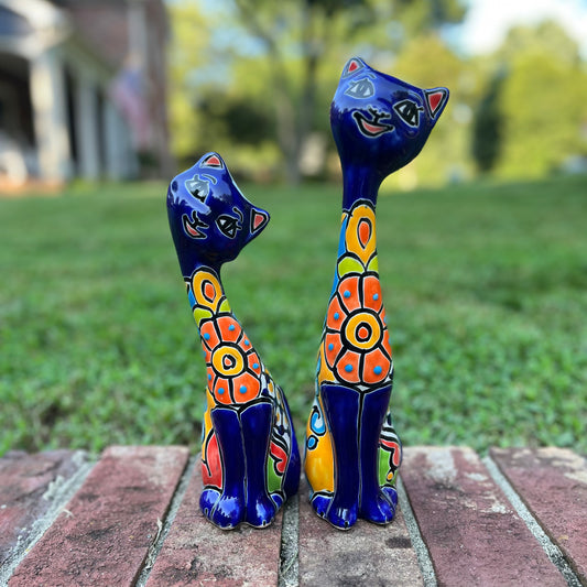 Talavera kitten cat set