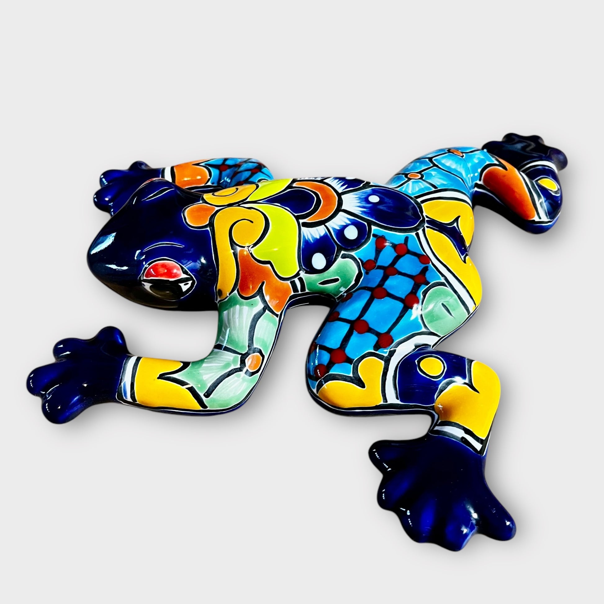 Talavera wall frog Gordo right side