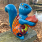 Talavera Pottery Squirrel Nut Turquoise