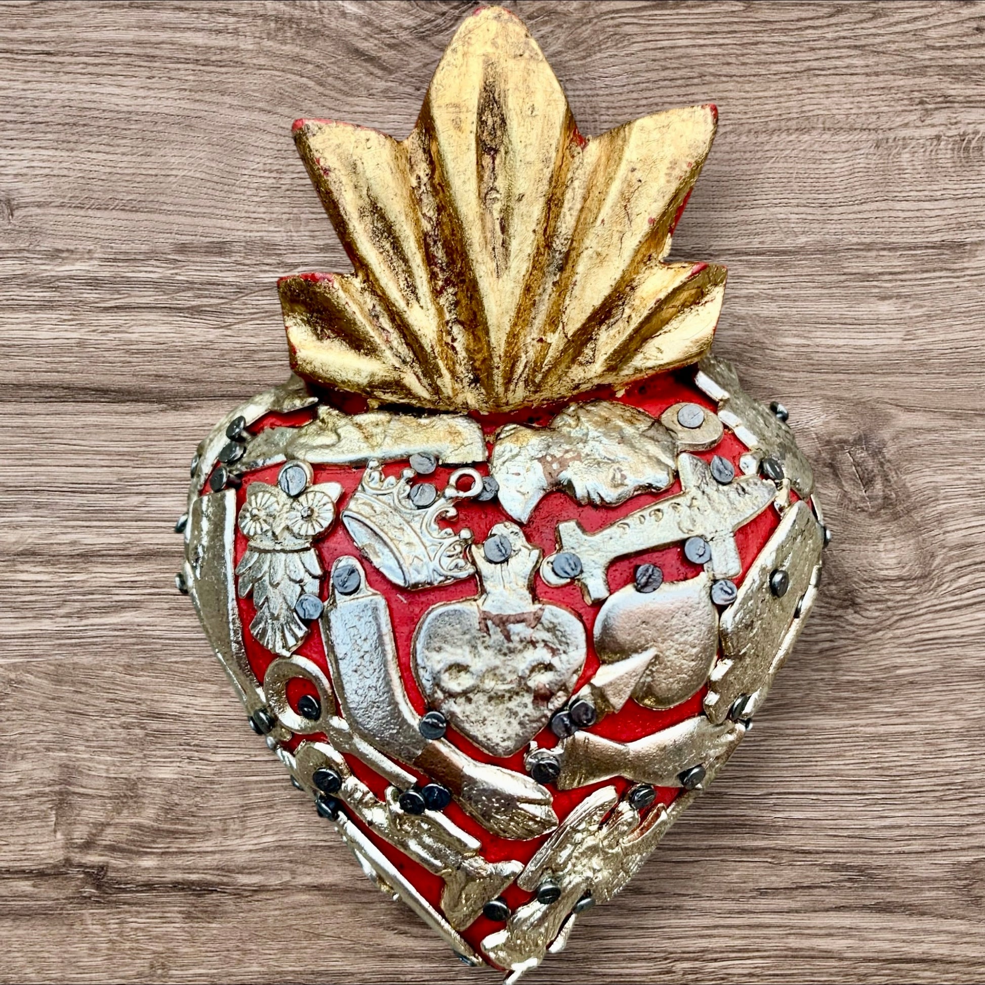 Milagros Heart Folk Art