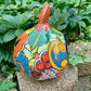 Mexican Talavera pumpkin JOL left side