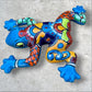 Talavera wall Gordo from multi color with turquoise Right side 