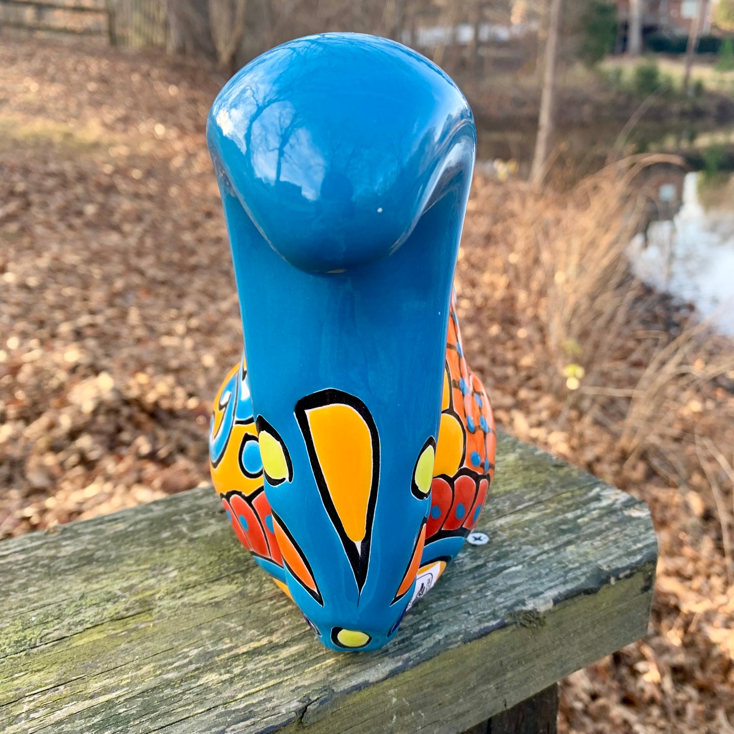 Talavera Pottery Squirrel Nut Back