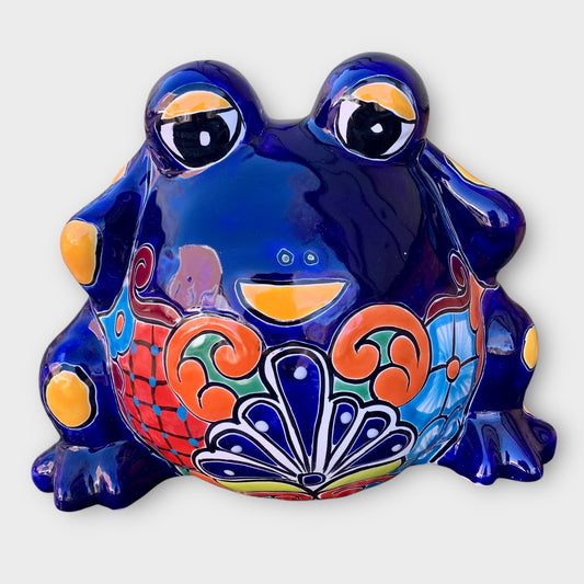 Talavera Gordo frog planting pot