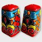 talavera salt and pepper shaker red rojo
