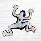 Talavera wall frog Gordo in azul cobalt Back