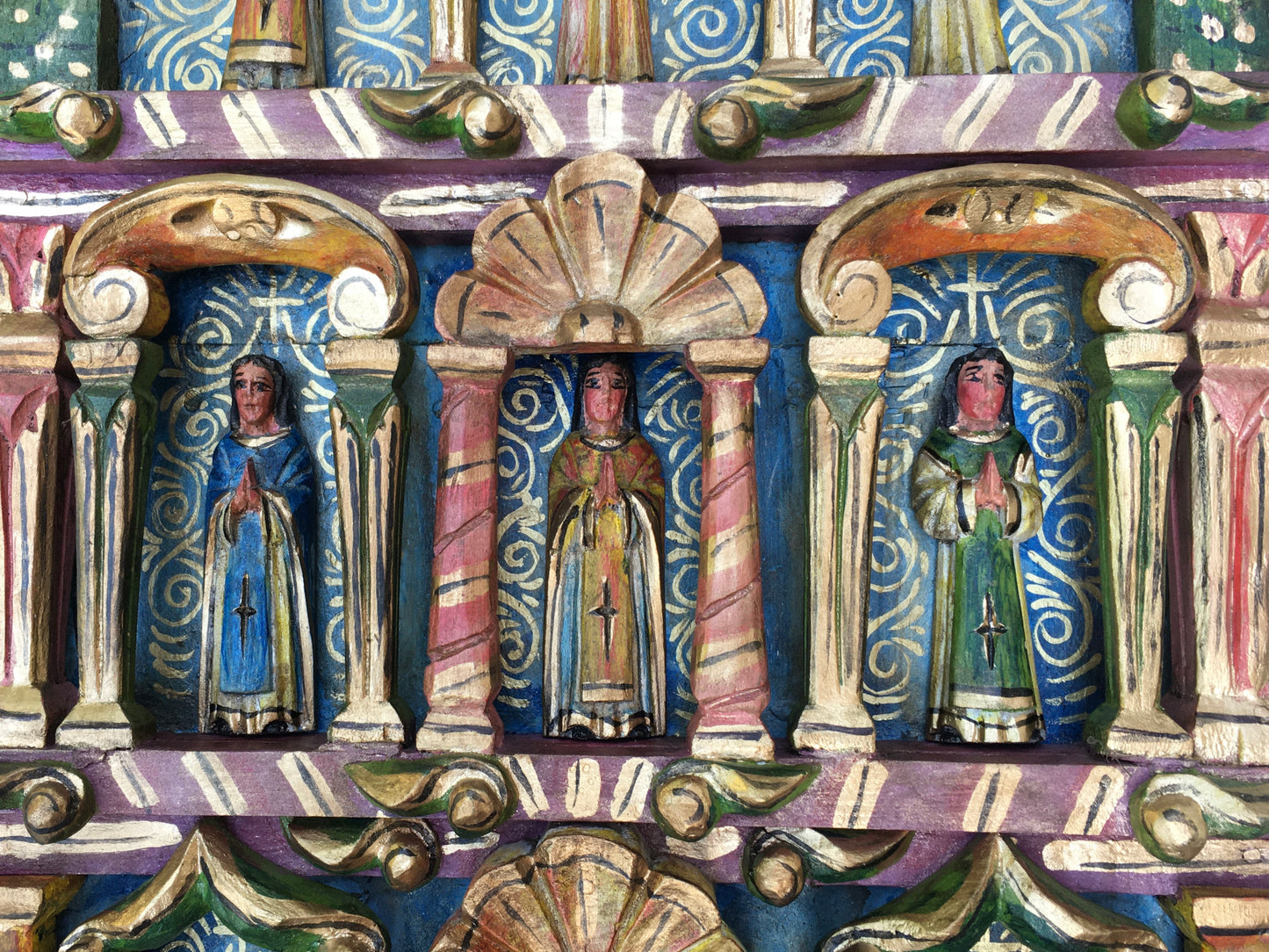Mexican Retablo Saints Mediano