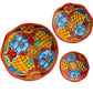 Mexican Talavera Nesting bowl set Orange set