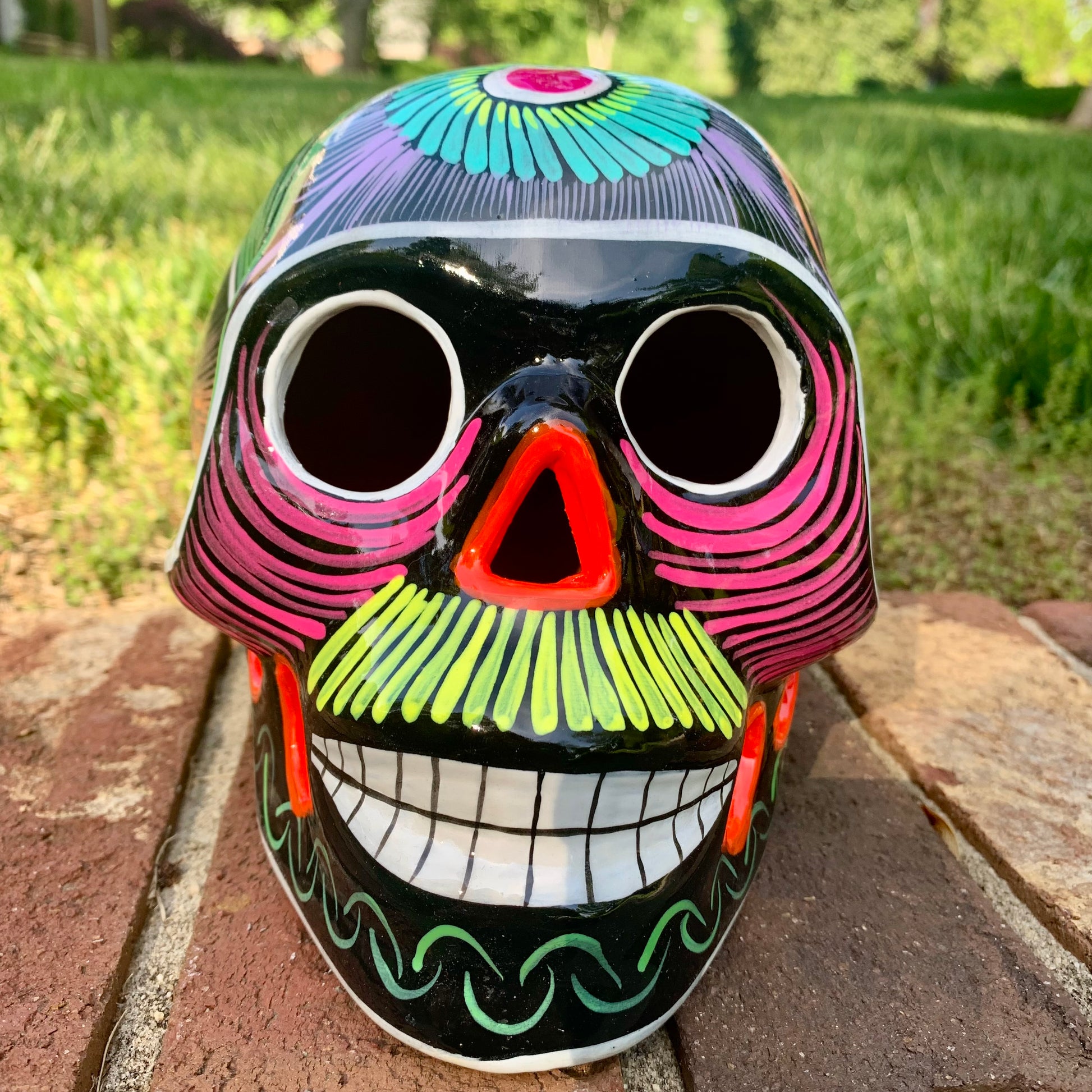 Mexican sugar skull large front