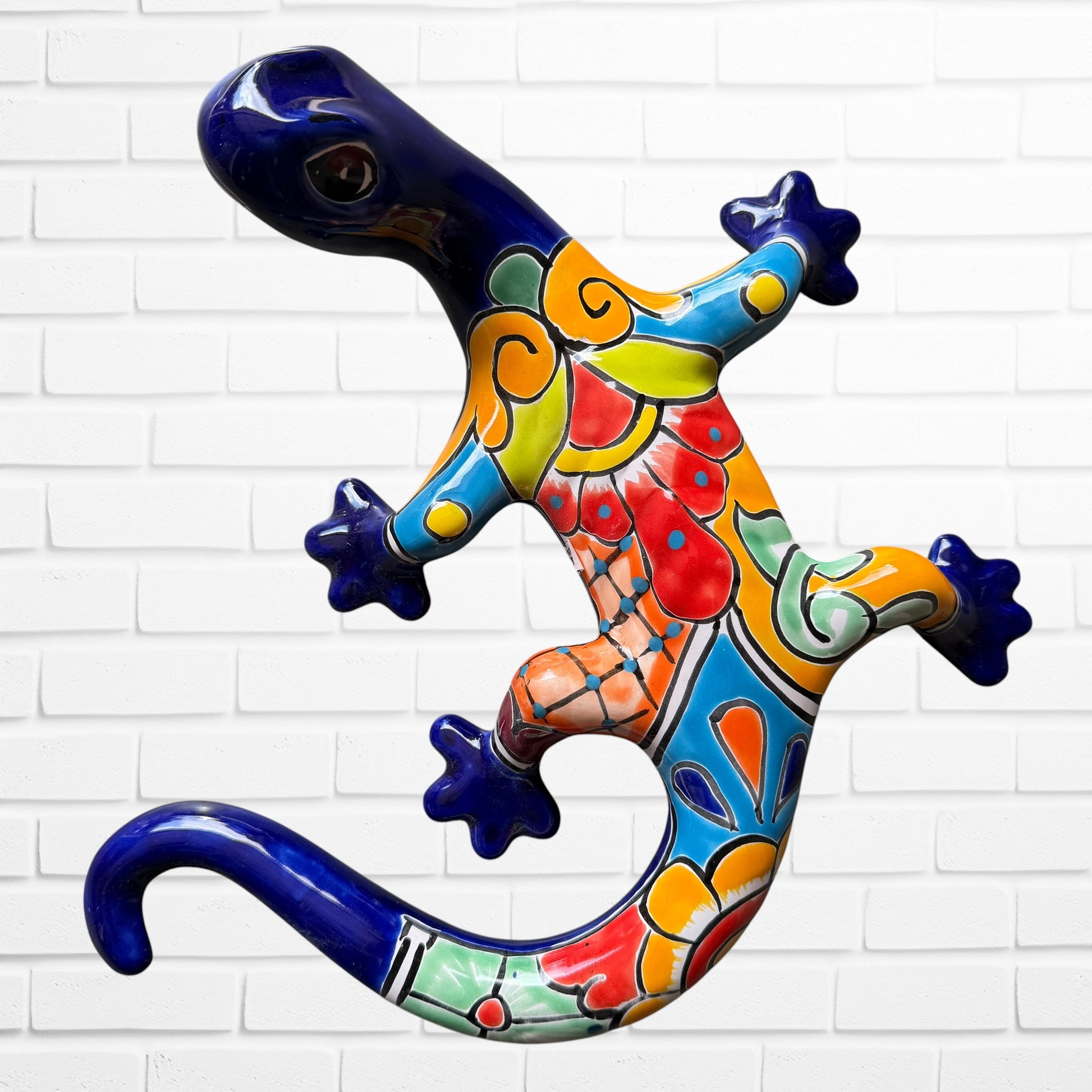 Mexican Talavera Grande Lizard Salamander 