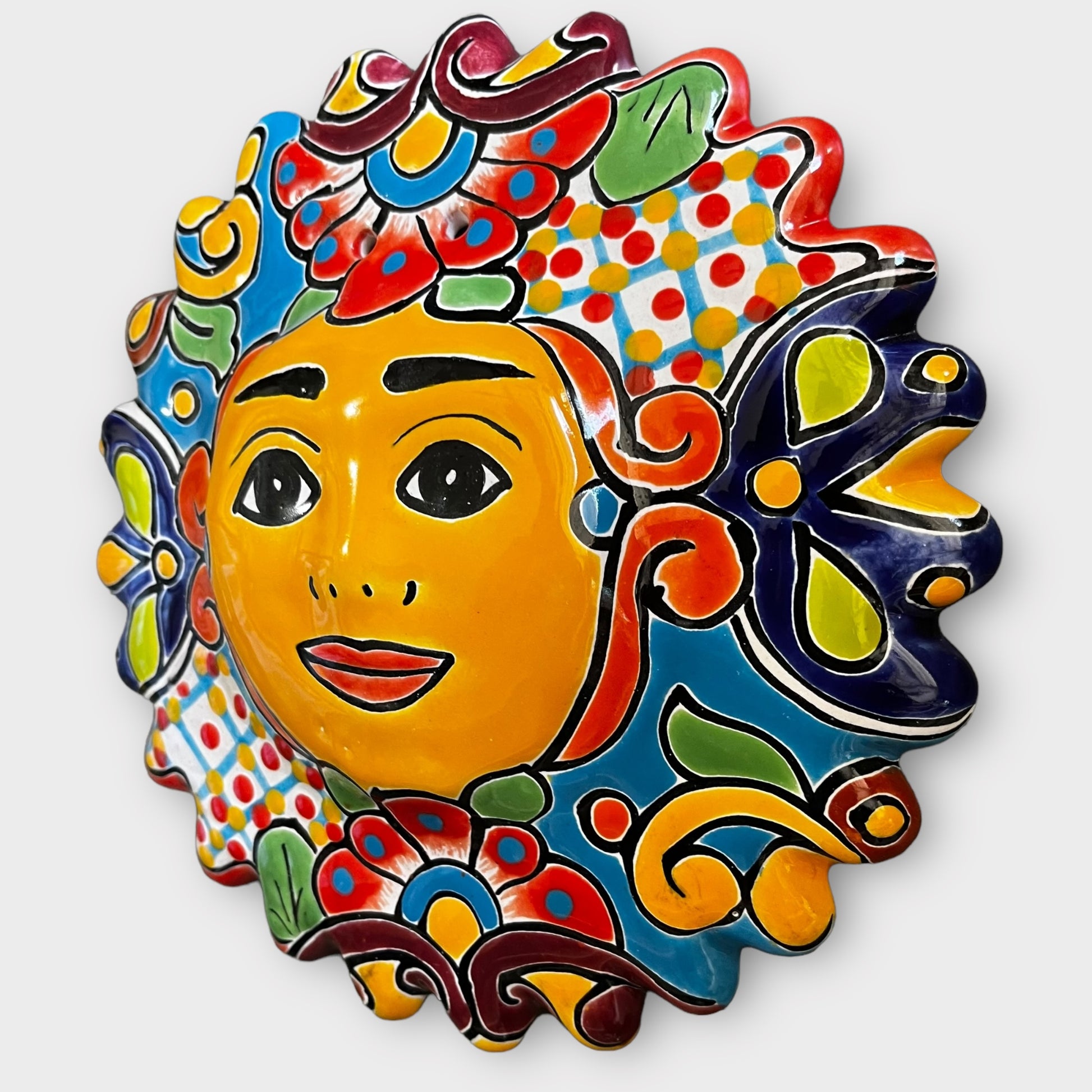 Mexican Talavera Sun right side