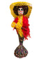 Paper Mache Mexican Catrina Doll five