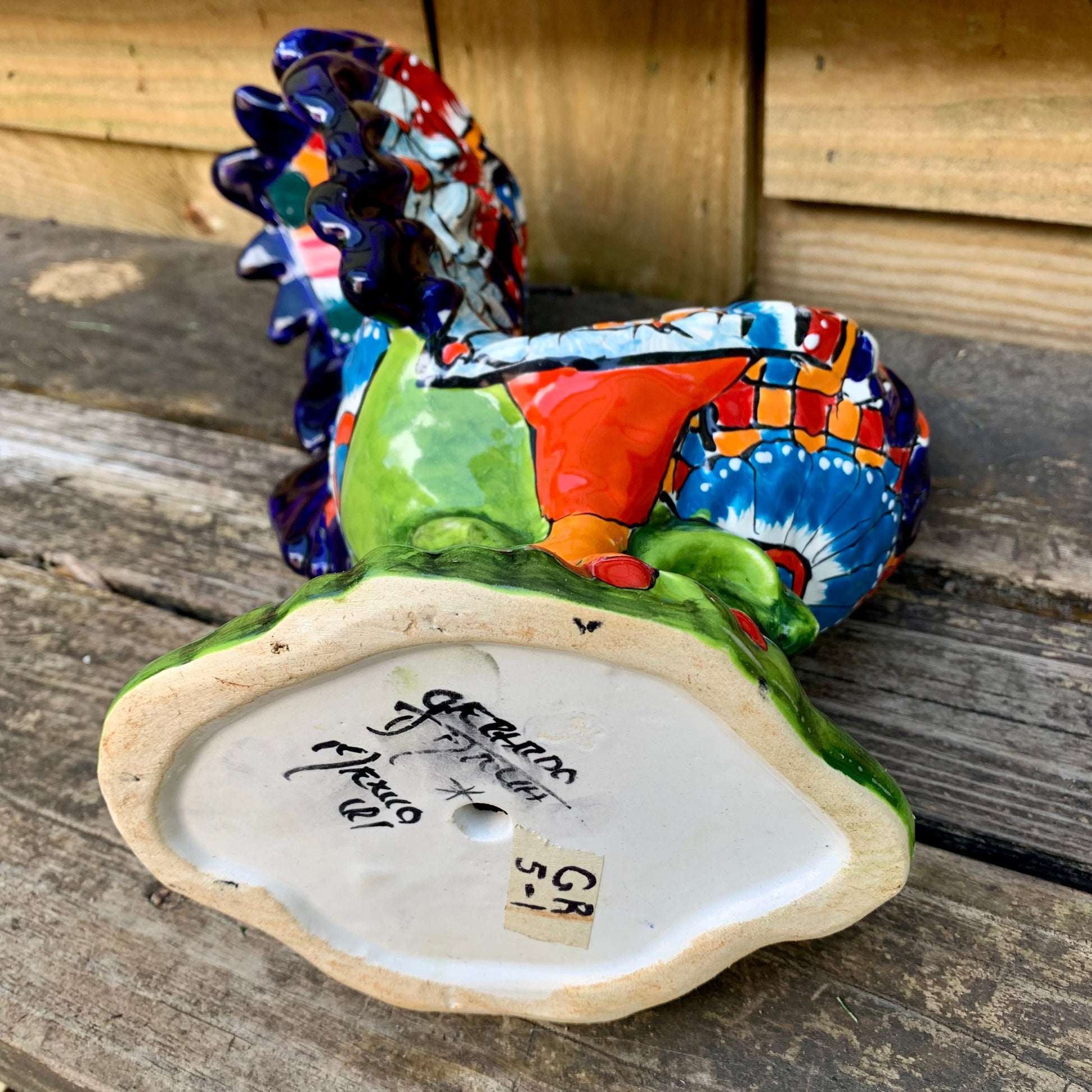 Talavera classic rooster bottom