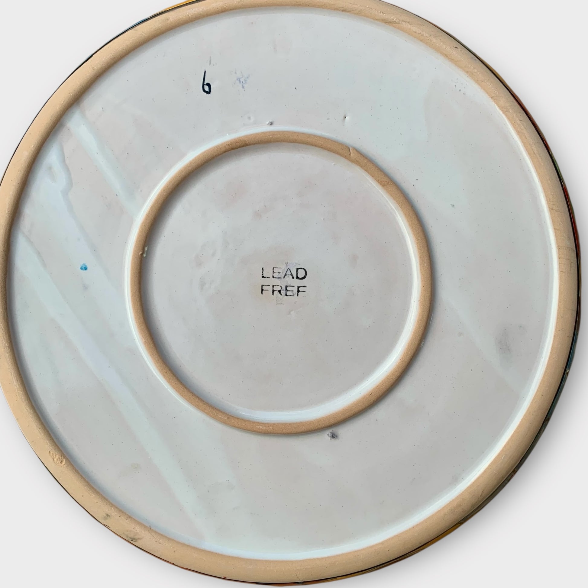 Mexican Talavera sectional serving dish Bottom 