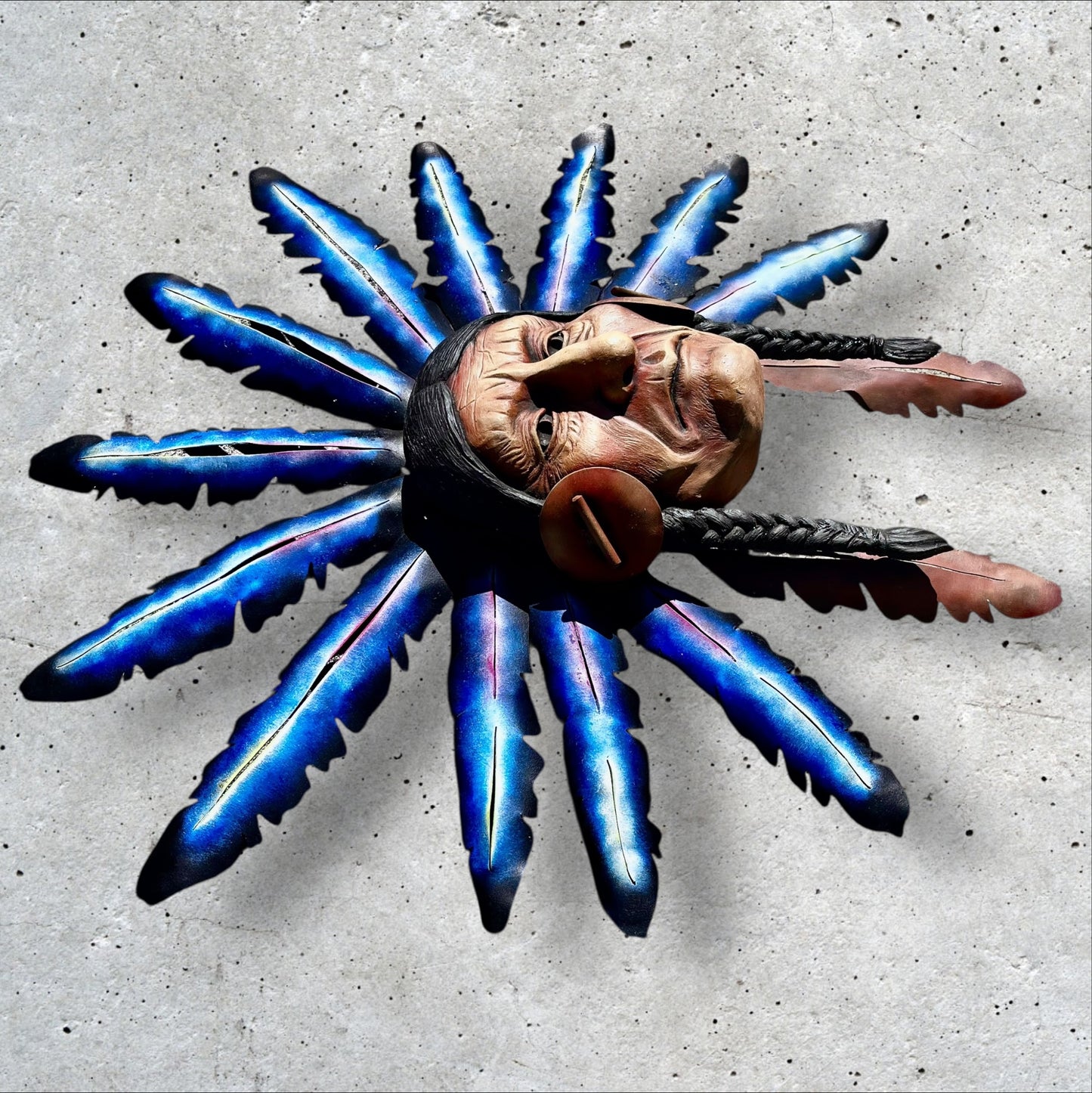 Native American Wall Sculpture Left side