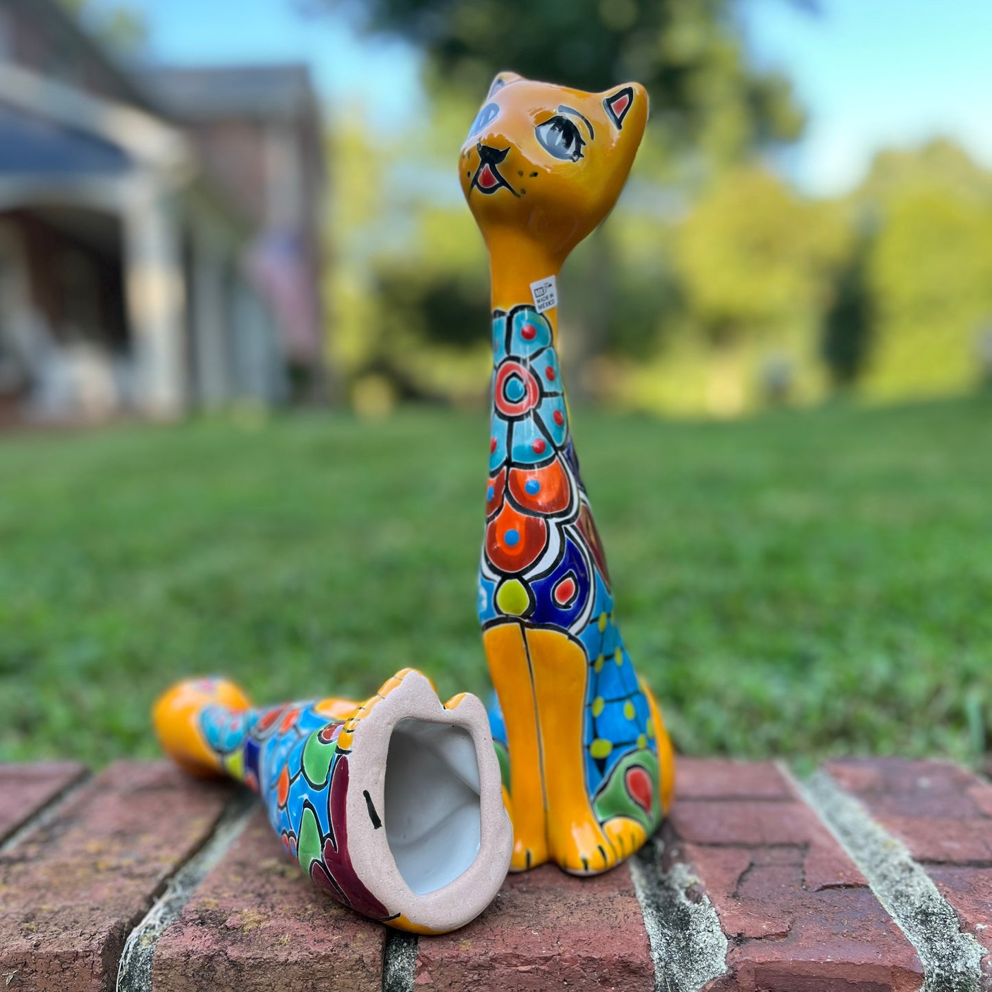 Talavera kitten cat set bottom
