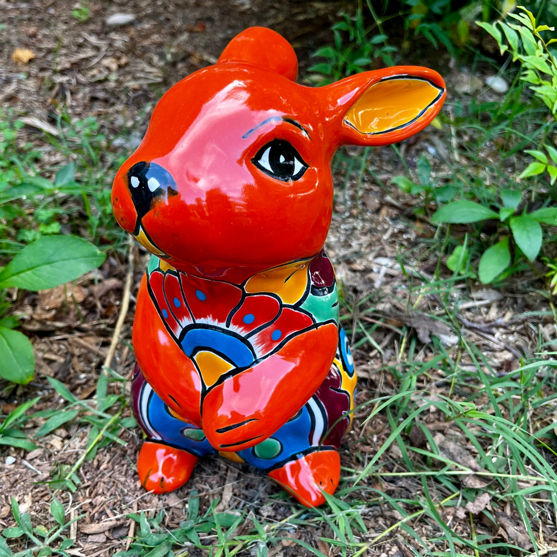 Talavera Rabbit Standing Bunny face