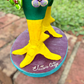 Ortega Floral Folk Art Rooster 13”