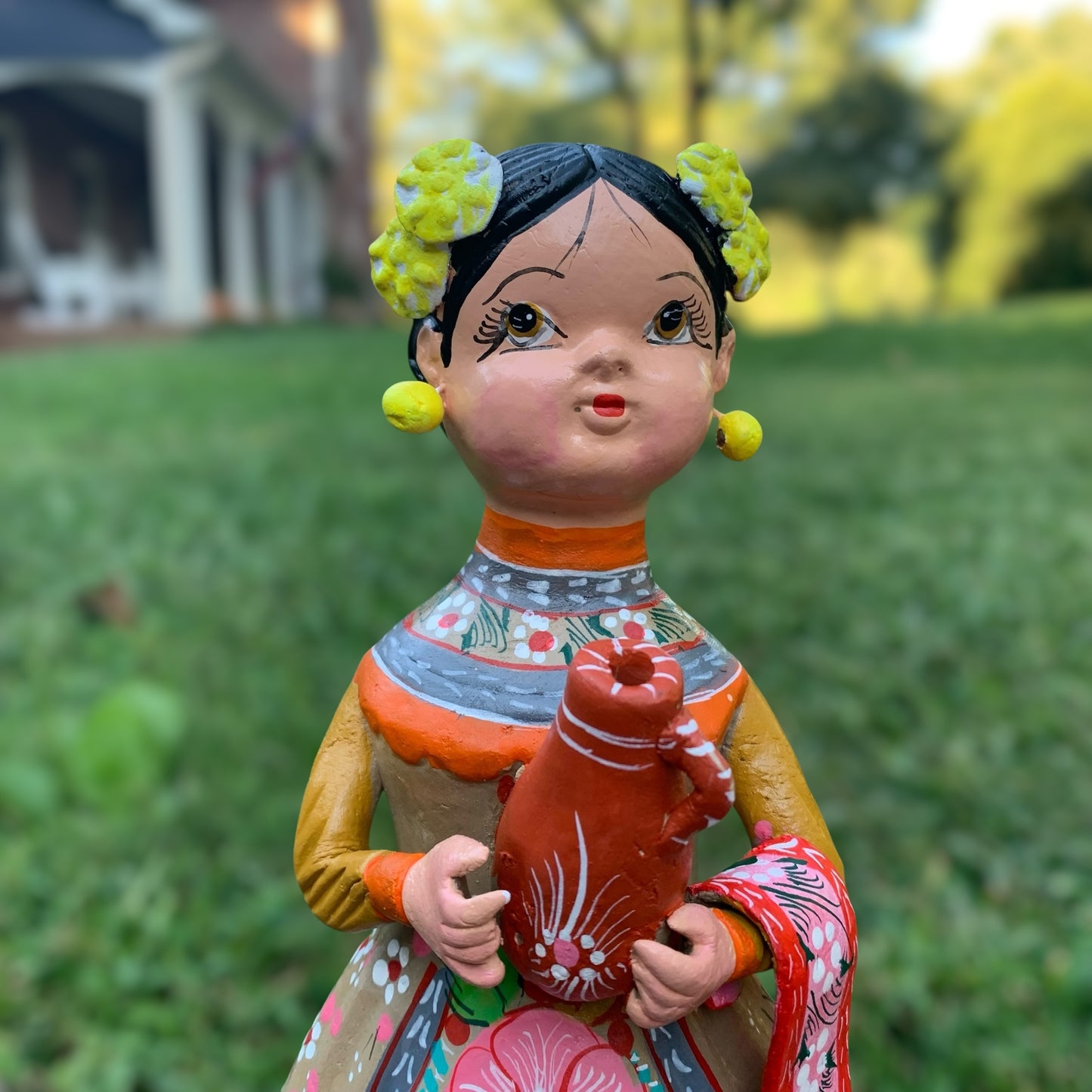 Hand painted Maria doll close up face