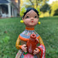 Hand painted Maria doll close up face