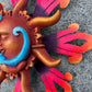 Sun holding blue moon amore detal close up'