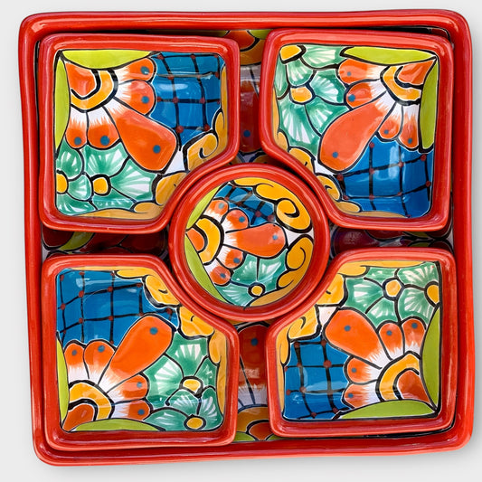 Talavera Serving Dish Cuadrado