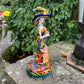 Talavera Mexican Catrina Doll with Calla Lily other side