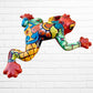 Talavera Gordo wall frog red left side